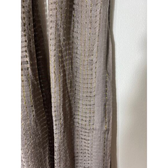 Grey and Gold Scarf - Picture 3 of 3